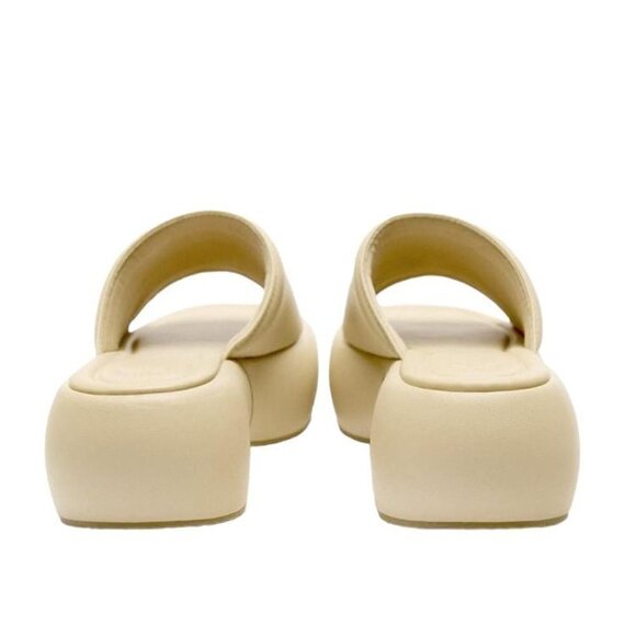 ZARA FLATFORM SANDALS BEIGE SIZE 9 | 3607/110/716 - Picture 4 of 13